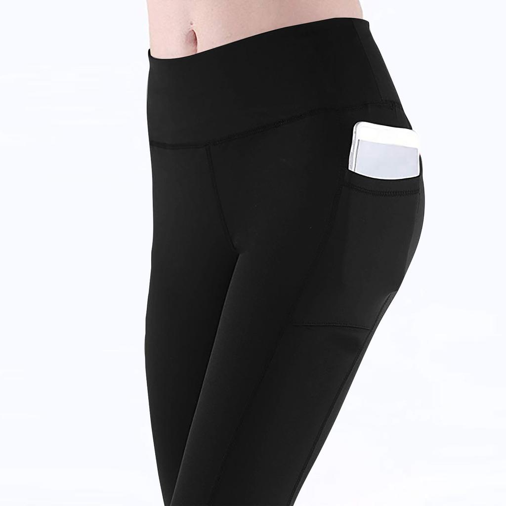 Pantaloni largi pentru femei Pantaloni de yoga Pantaloni de sport cu talie înaltă, cu buzunare Pantaloni elastici, comozi pentru antrenament, pantaloni de sport sport