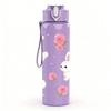 1PC Cute Bunny Floral Easter Pattern 750ml Color Plastic Sports Water Bottle Leakproof Flip Straw Lid Suitable for Sports Office Home Use