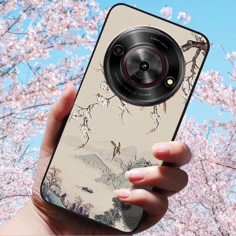 For ZTE Blade A75 5G 6.6" Cases 3D Relief Flower Soft Silicone Luxury Cover for ZTE Blade A75 5G 3D Phone Cases ZTE Blade Z2357N