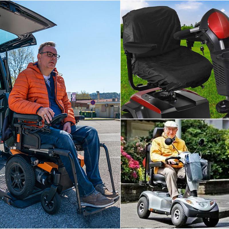 1 Stück Mobilitätsroller Elektrischer Rollstuhl Sitzbezug Rutschfest Wasserdicht Sonnenschutz Staubdicht Regenmantel Sitzschutzbezug