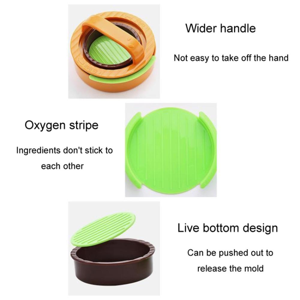 Round Hamburger Patty Making Tool Kitchen Burger Meat Press Tool (BPA Free,No FDA Certified)