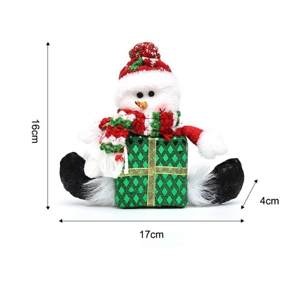 Hanging Style Christmas Hanging Ornament Creative Santa Claus Figurine New Gift Box Doll Holiday