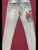 Unisex Summer Slim Fit Tiger Embroidered Jeans - Trendy Fog Style