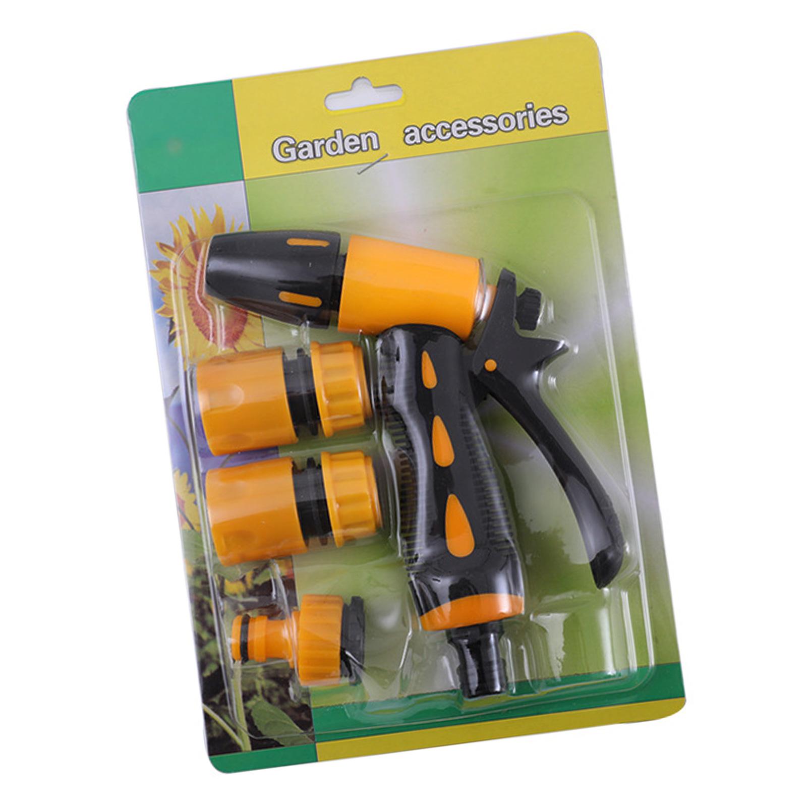 

4 шт. Водяной пистолет высокого давления с 3 насадками Пистолет для мойки автомобиля Садовый водяной пистолет Инструмент для мойки автомобиля для мойки высокого давления