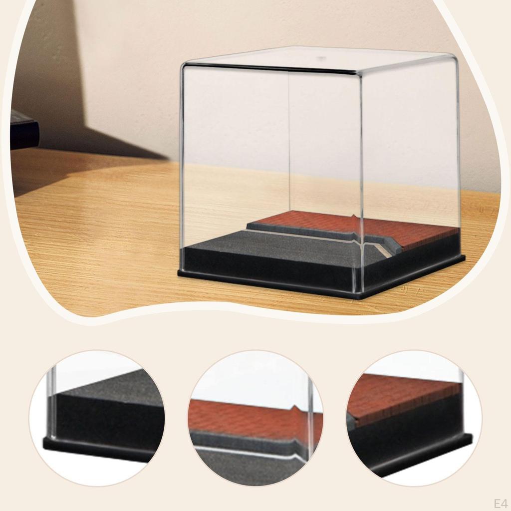 1/64 Diecast Car Display Case Parking Scene DIY Diorama Acrylic Dustproof Cover Showcase for