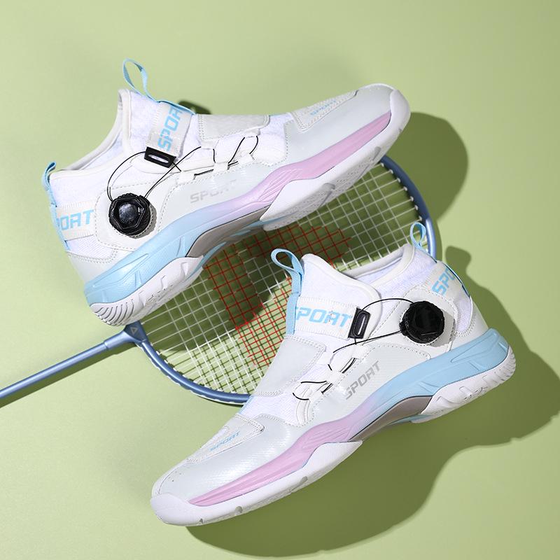 Retro Bingo Marshmallow Cross 2.0 Badminton Shoes - Anti-slip, Shock Absorption, Competition-ready