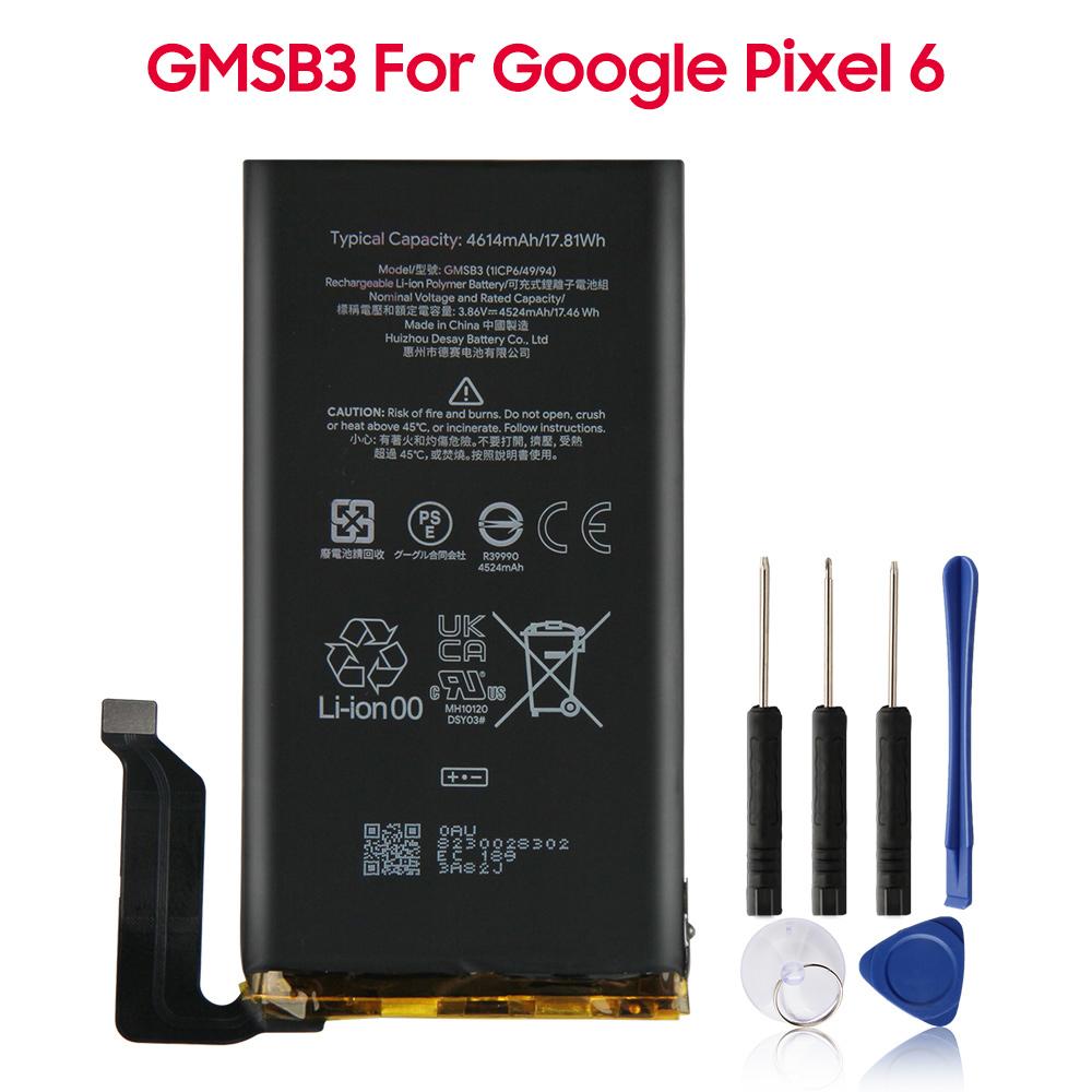 Batteria al Litio Ricaricabile Per Telefono Google Pixel 6 GMSB3 4614mAh