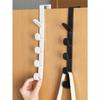 1pc Bedroom Door Hanger Rack Dormitory Wardrobe Hook for Hanging Clothes Bags Hats Wall-Mounted Plastic Storage Organizer