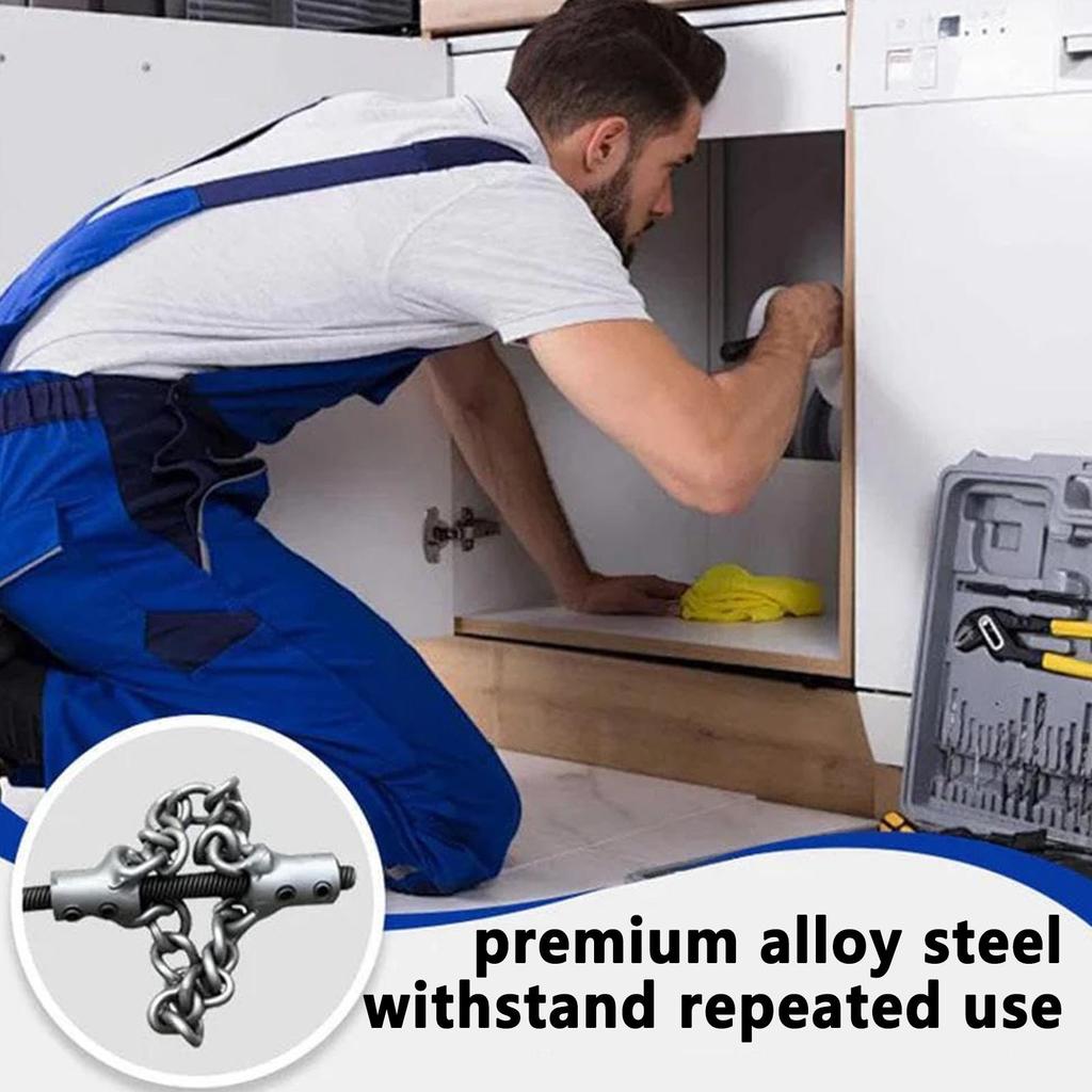 Flex Shaft Descaling Tool Power Shaft Cleaning Tool Multipurpose Plumbing Descaling Equipment For Hair Clog Shower Drain Grease