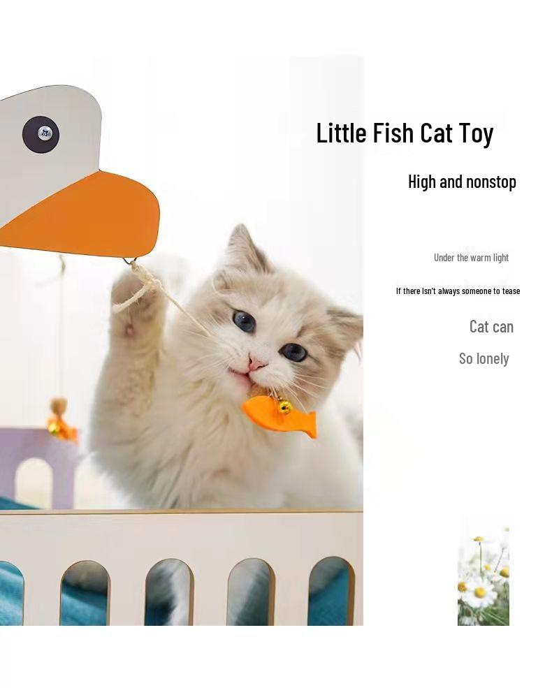 Universal Washable Cat Bed with Scratching Board and Toy Hammock