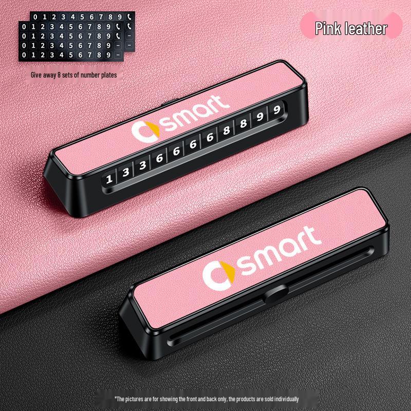 Compatible with Mercedes Smart 1-3 Car Temporary Parking Double Phone Card Sign