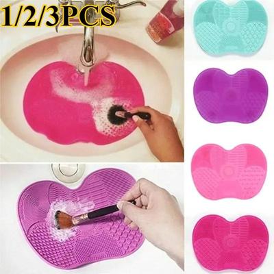 Silicone Brush Cleaner Cosmetic Make Up Washing Brush Gel Cleaning Mat Foundation Makeup Brush Cleaner Pad Scrubbe Board