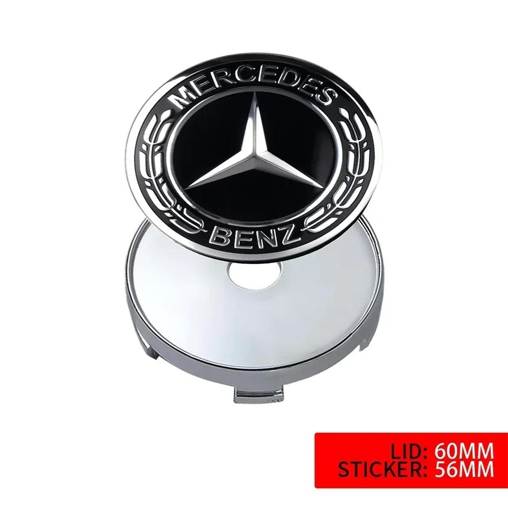 

Car Sticker 4X 60MM Car Styling Wheel Center Covers Hub Caps Replacement For Mercedes Benz AMG W203 W204 W205 W209 W210 W211 W21