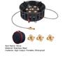 Propanbrenner Winddicht Outdoor Gasherd 72000 BTU Hohe Leistung Tragbarer Campingkocher mit 3 Adaptern Tragetasche 1,5M