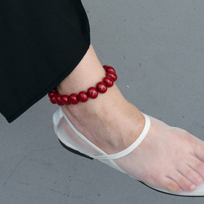 

MONDAY EDITION [MJxME] Red Berry Bold Anklet S - 23cm
