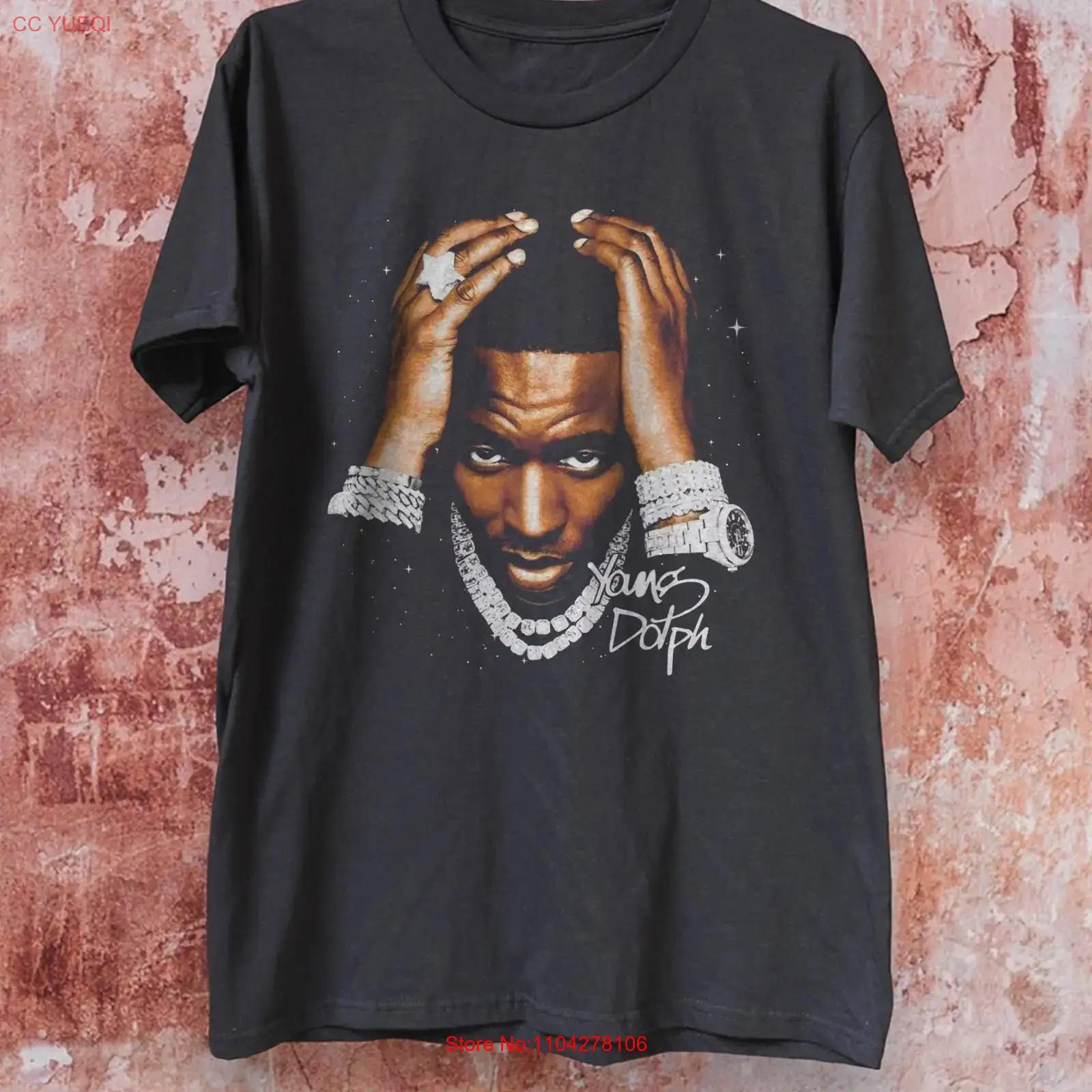 Young Dolph Signature Rap Hip Hop Black T shirt Size S 5XL vintage Washed Unisex Slightly Comfortable Stylish Stretched fashion S разноцветный
