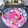 Sonic the Hedgehog,Round Area Rug,Carpet Rug for Living Room Bedroom Sofa Playroom Decor,Non-slip Floor Mat