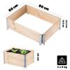 KADAX Wooden Pallet Extension 60x80cm Pallet Container Bed Pack of 2