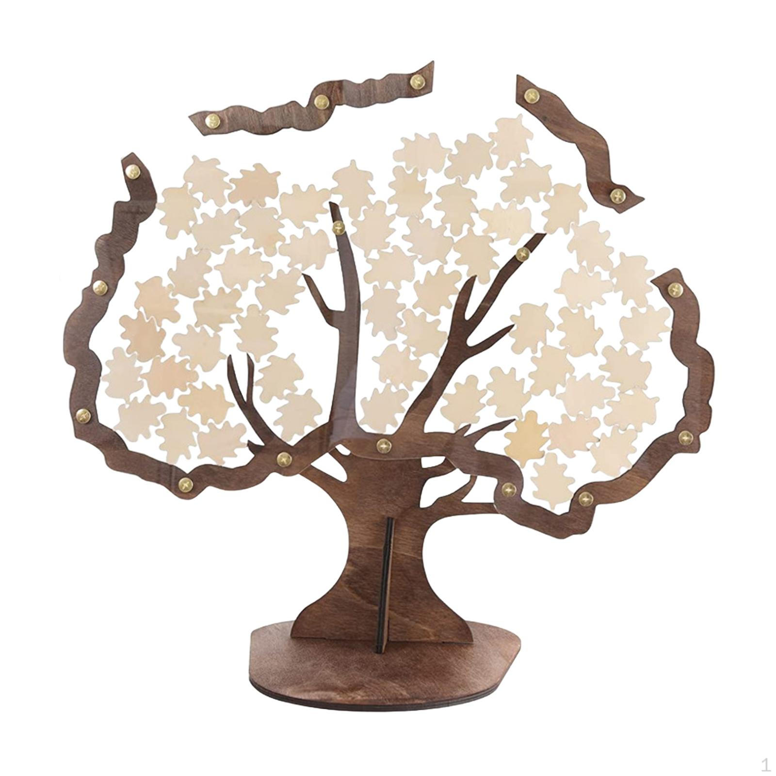 

Элегантная свадебная гостевая книга в деревянной рамке 30 Leaves