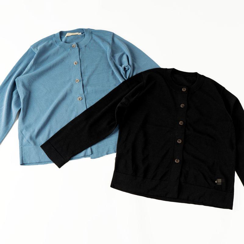 

No Regrets! Export Single round Neck Tail Goods Women clothes Knit Airable Shirt Tail Goods Cardigan Foreign Trade Cut the Tag off Plus size Black M