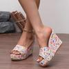 Summer Fish Mouth Flat Sandals With Sole For Women Outdoor Wear