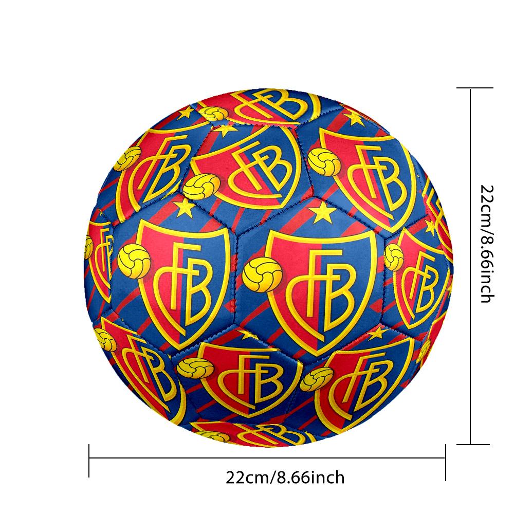 FC Basel 1893 Pallone da Calcetto Indoor Taglia 5 Colorato Per Tutte le Età Cucito a Macchina PVC Pronto per la Competizione Resistente Alta Rimbalzabilità
