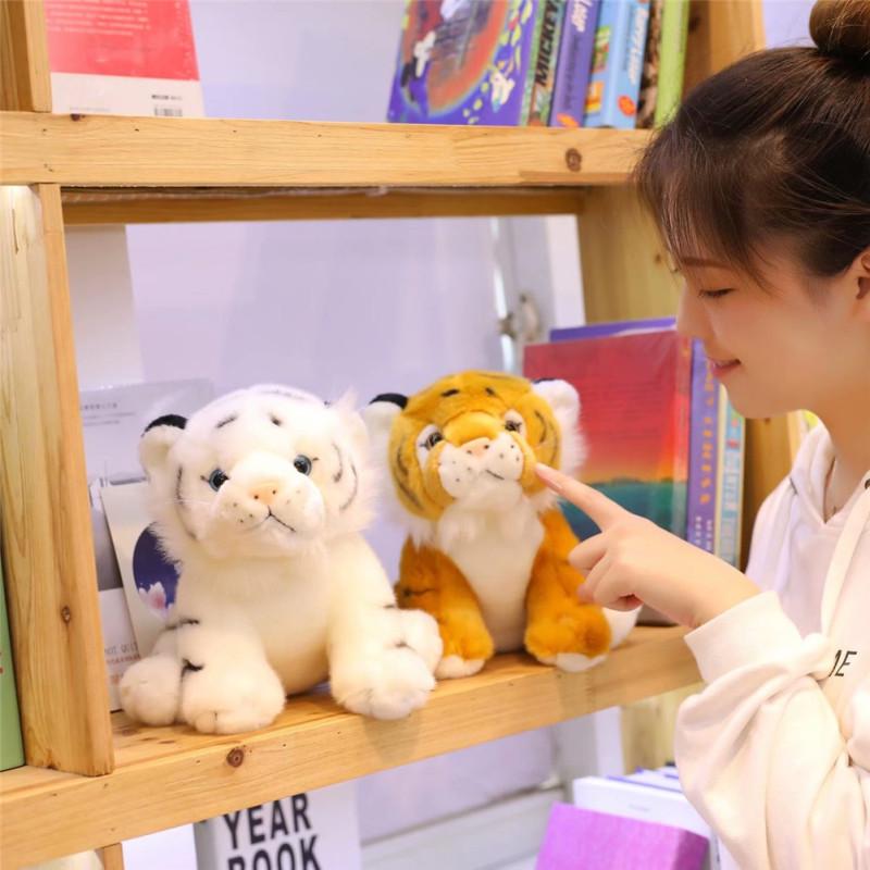 Niedliches Cartoon-Simulations-Tiger-Form-Plüschtier-Puppe Spielzeug Gefülltes Kissen für Kinder