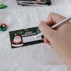 10pcs Christmas Scratch Cards Set DIY Gift Vouchers with Santa Claus & Tree Designs Party Favors DIY Games Supplies Gift Voucher