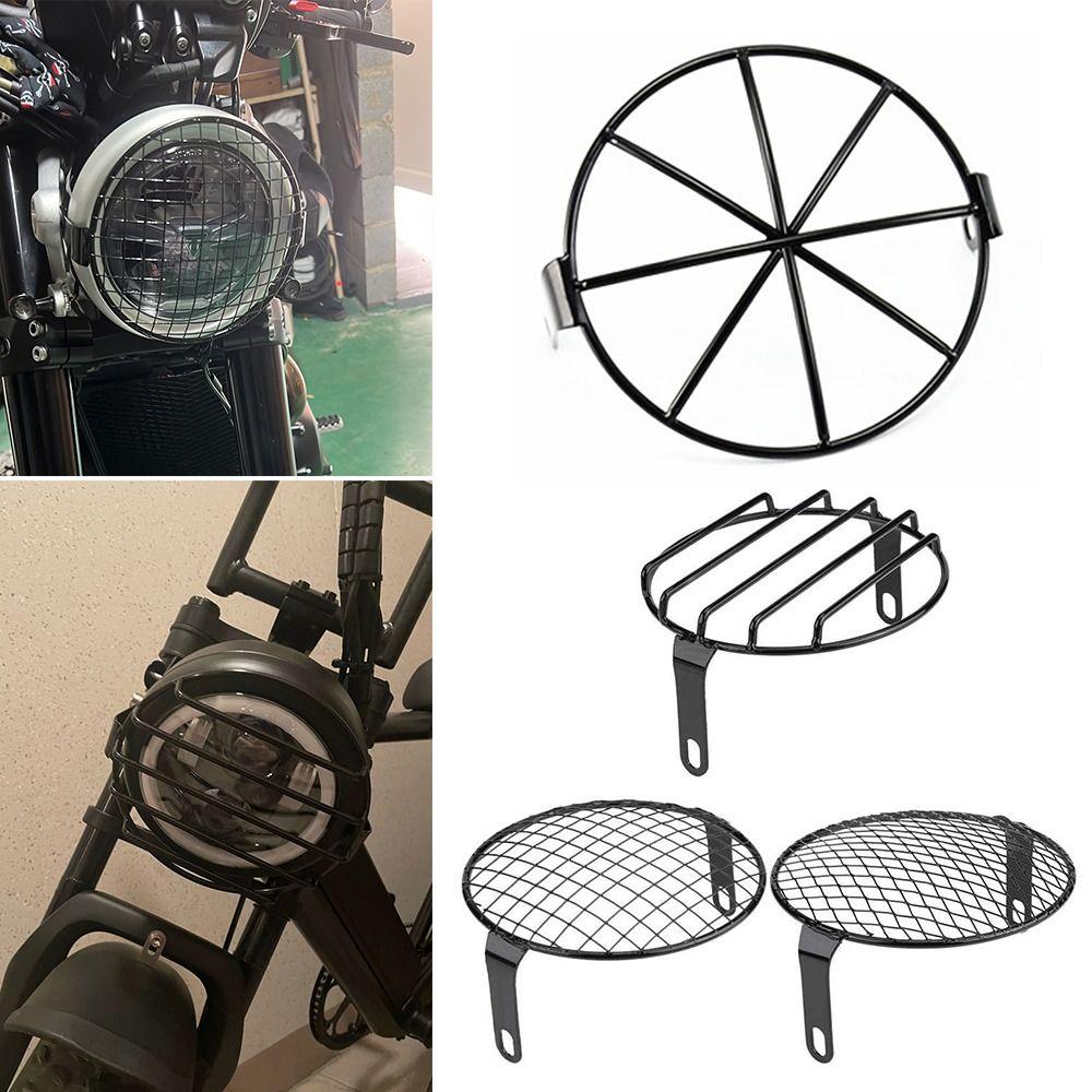 

Accessories Motorcycle Headlight Cover Lamp Grille Guard Mesh Lampshade Headlamp Bracket 2