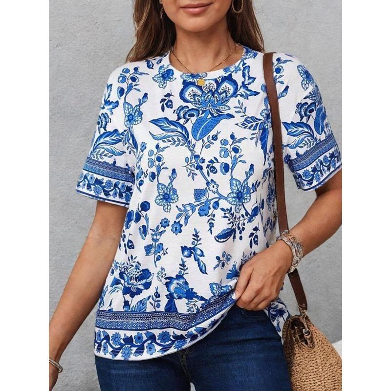 

New Plant Flower Series 3D Print T-Shirts Fashion Women s Round Neck Short Sleeve T Shirt Tees Harajuku Y2K Tops Female Clothing XL