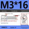 304 Stainless Steel Hex Socket Cap Screw with Washer - Sizes M3, M4, M5, M6, M8, M12