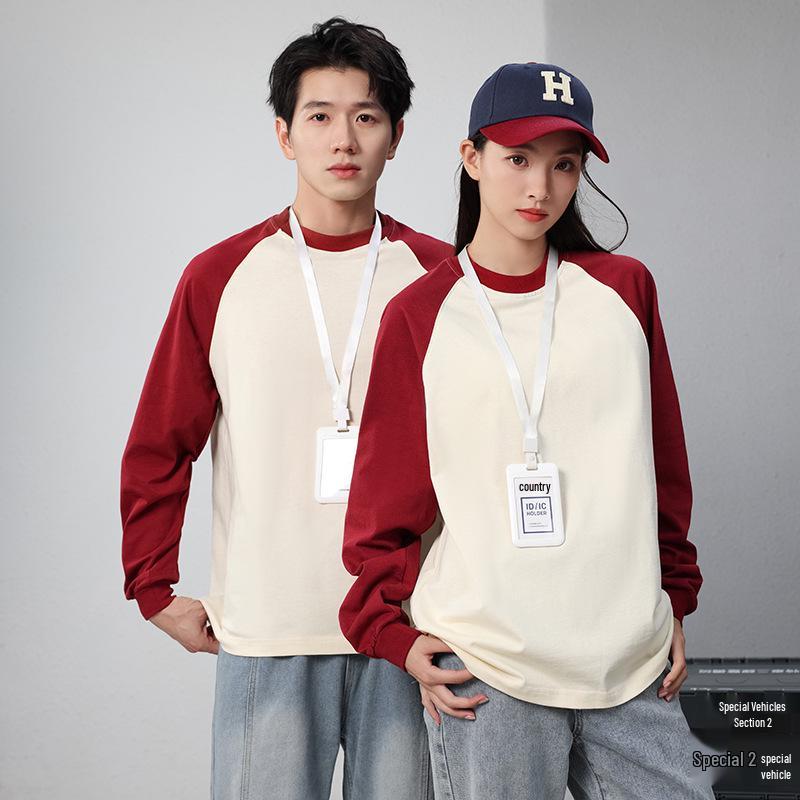 Pure Cotton Long Sleeve Staff Uniform Sweatshirt for School and Catering Services