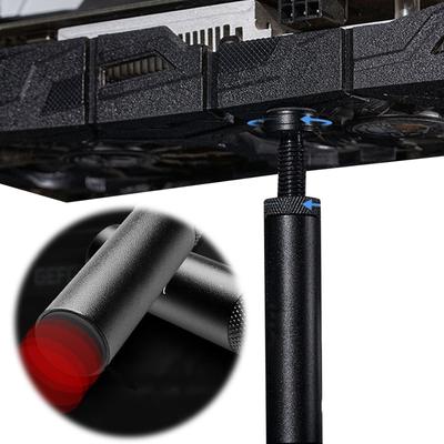 Graphics Card GPU Support Bracket with Magnet GPU Sag Bracket Adjustable Telescopic Rotary Screw Video Card Stand Aluminum Alloy