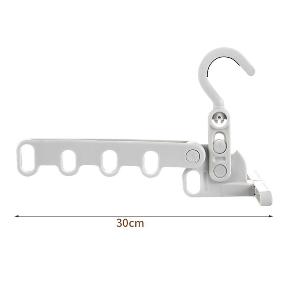 New Foldable Clothes Drying Rack Angle Adjustable Multi-function Clothes Hanger Five-hole Clothes Hook Travel