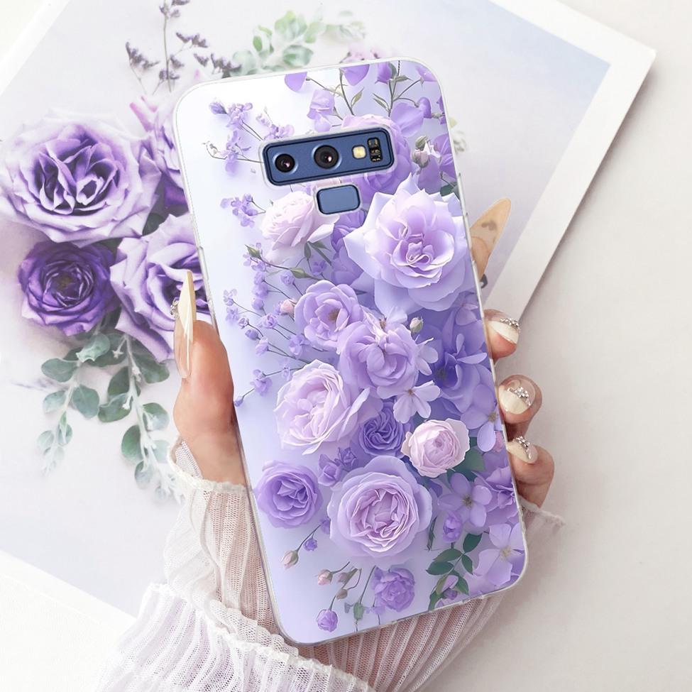 Transparent Cover For Samsung Note9 Case Cute Fashion Butterfly Funny Painted Casing For Samsung Galaxy Note9 SM-N960F SM-N9600