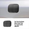 Soft Carbon Fiber Car Side Fuel Tank Cap Cover Sticker For Toyota Corolla 06-12