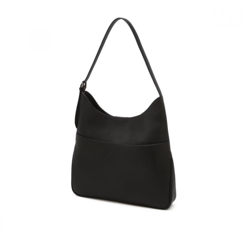 Daks Black Dd Logo Leather Shoulder Bag Dcba6f342bk