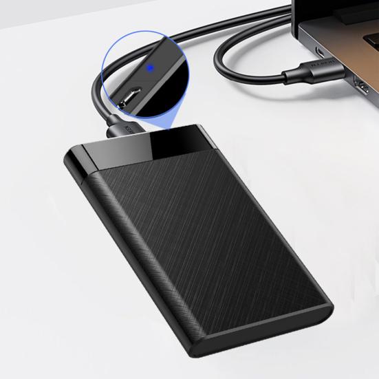 HDD Gehäuse Plug and Play 2,5-Zoll Werkzeuglos Mobiles Festplattenlaufwerk Trägerbox Schützendes Kunststoff USB3.1 SATA SSD Gehäuse