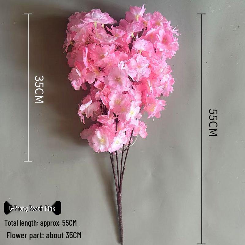 Artificial Cherry Blossom Branch - Dense 3-Prong/4-Prong Cherry Blossom Wedding Decoration
