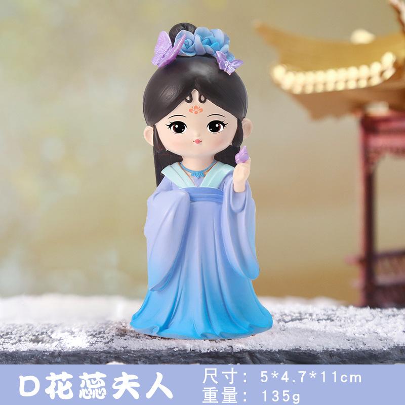 Beautiful Women Ornaments Souvenir Girl Resin Doll Desk Accessories Decorative Figurine Xi Shi Diao Chan Da Ji Table Decoration