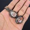 Laguna Lace Agate Pendant, Gemstone Jewelry 999 Copper Wire Wrapped Pendant, Gift For Women Handmade Pendant