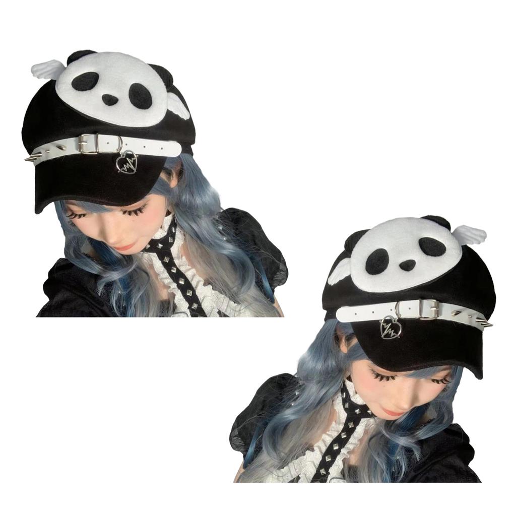 Womens Anime Fashion Newsboy Hats Wool Visor Beret Cabbie Caps Ladies Beret Hat Spring Autumn Short Brim Hat