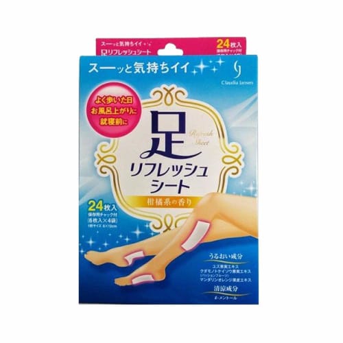 Foot Refreshing Sheets, 120 Sheets Total (6 Sheets X 4 Bags X 5 Boxes) Tree Sap Sheets