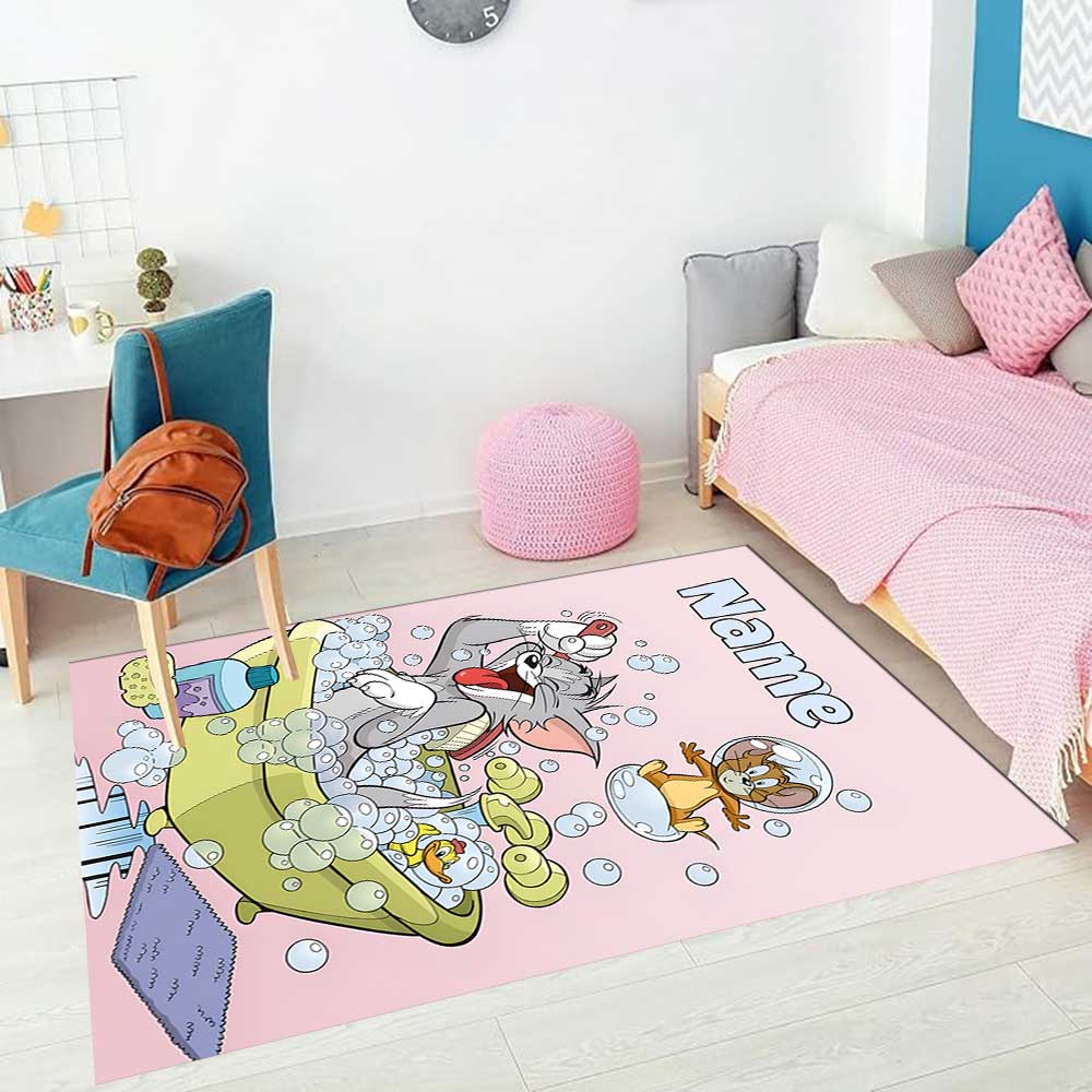 Warner Bros. Funktioniert (45) Personalisieren Sie Ihren Namens-Teppich, Ihr Bürostuhl-Kissen, Ihr Geschenk für Schlafzimmer und Wohnzimmer zu Hause.
