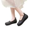 Flat-bottomed Doudou Shoes Women's New Autumn Versatile Retro Soft-soled Single Shoes One-pedal Lazy Shoes Grandma Shoes