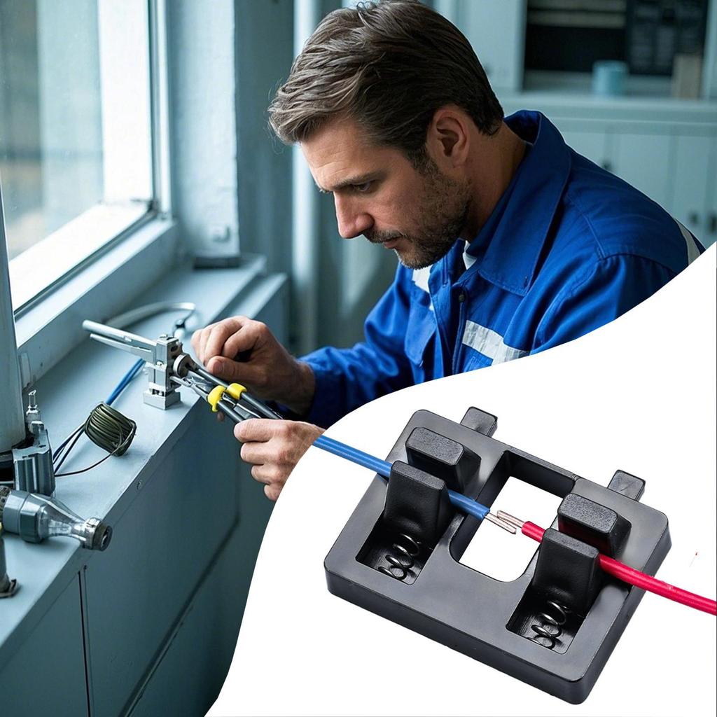 Electric Wire Welding Fixture Portable Electrode Holder for Welding Precise Compact Cable Soldering Clamp for Automotive Repair