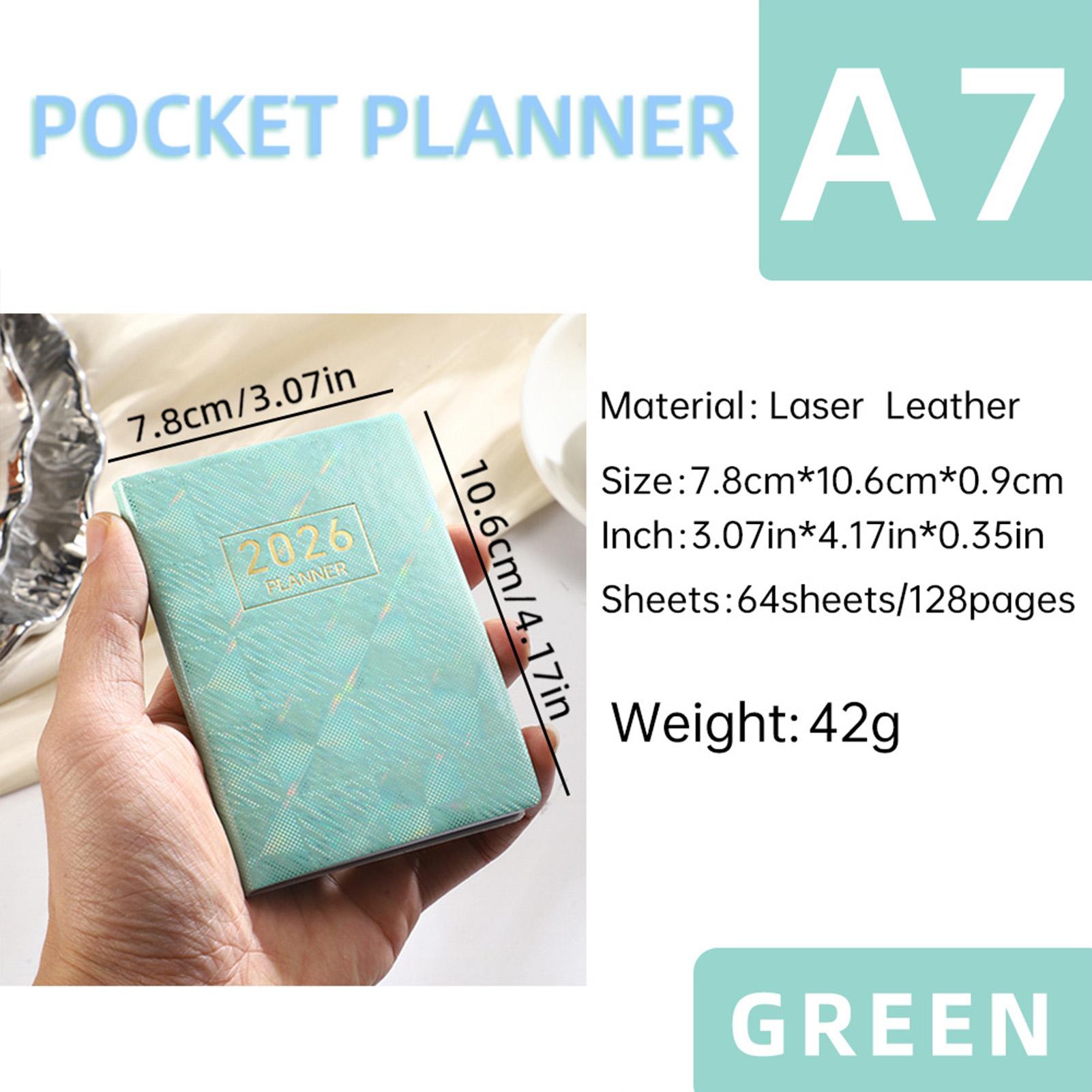 

2026 Mini Pocket Planner Calendar To Do List Daily Task Checklist Planner for Home School Office Pocket Planner Calendar