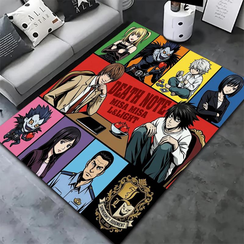 Death Note Carpet Rug For Living Room Bedroom Home Sofa Decoration Kids Play Nonslip Floor Mat