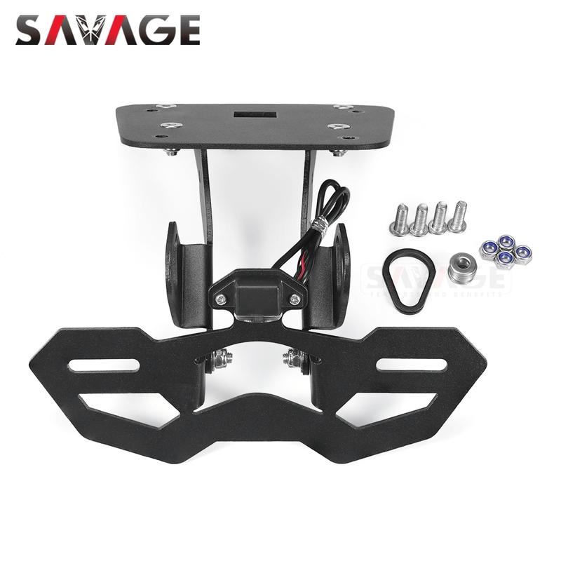 YZF-R3 YZF-R25 License Plate Bracket LED Flowing Turn Signals For Yamaha MT-03 MT-25 YZF R3 MT25 Tail Tidy Fender Eliminator Kit