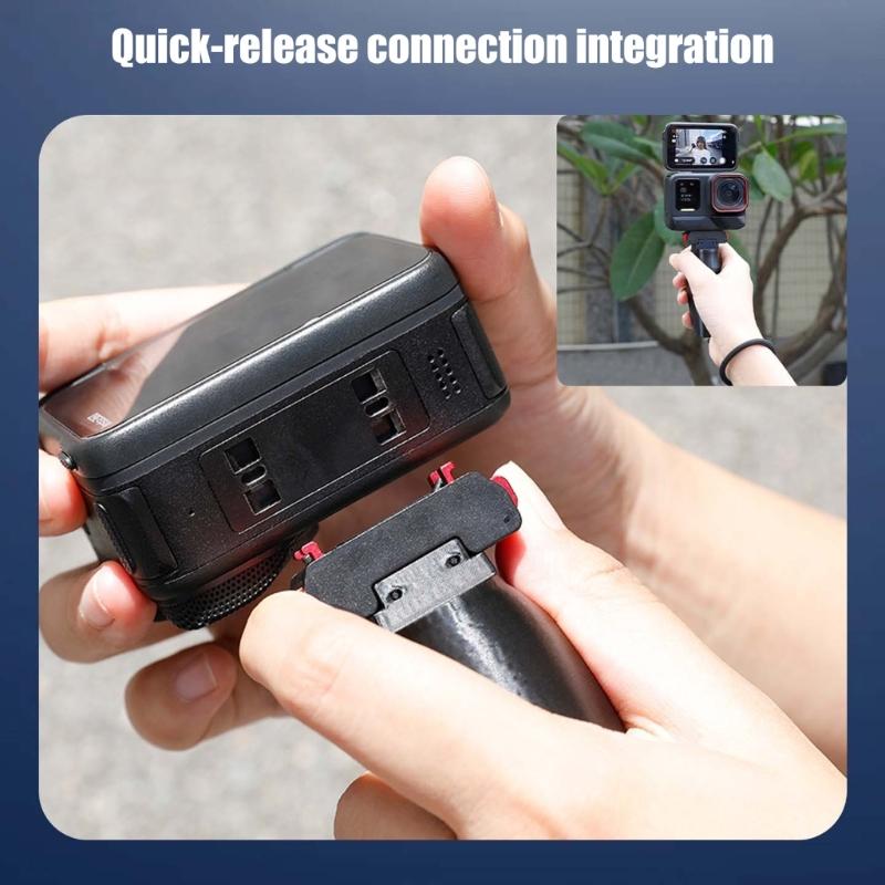 Supporto Antiurto a Rilascio Rapido Impugnatura Ergonomica Per Action Cam Angolo Multiplo Regolabile Stabilizzatore Leggero